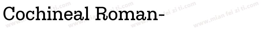 Cochineal Roman字体转换